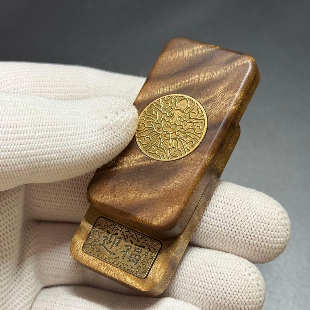 「正規品」金木EDC フィジェットトイ　スライダー　金糸楠の木製　絶版　限定