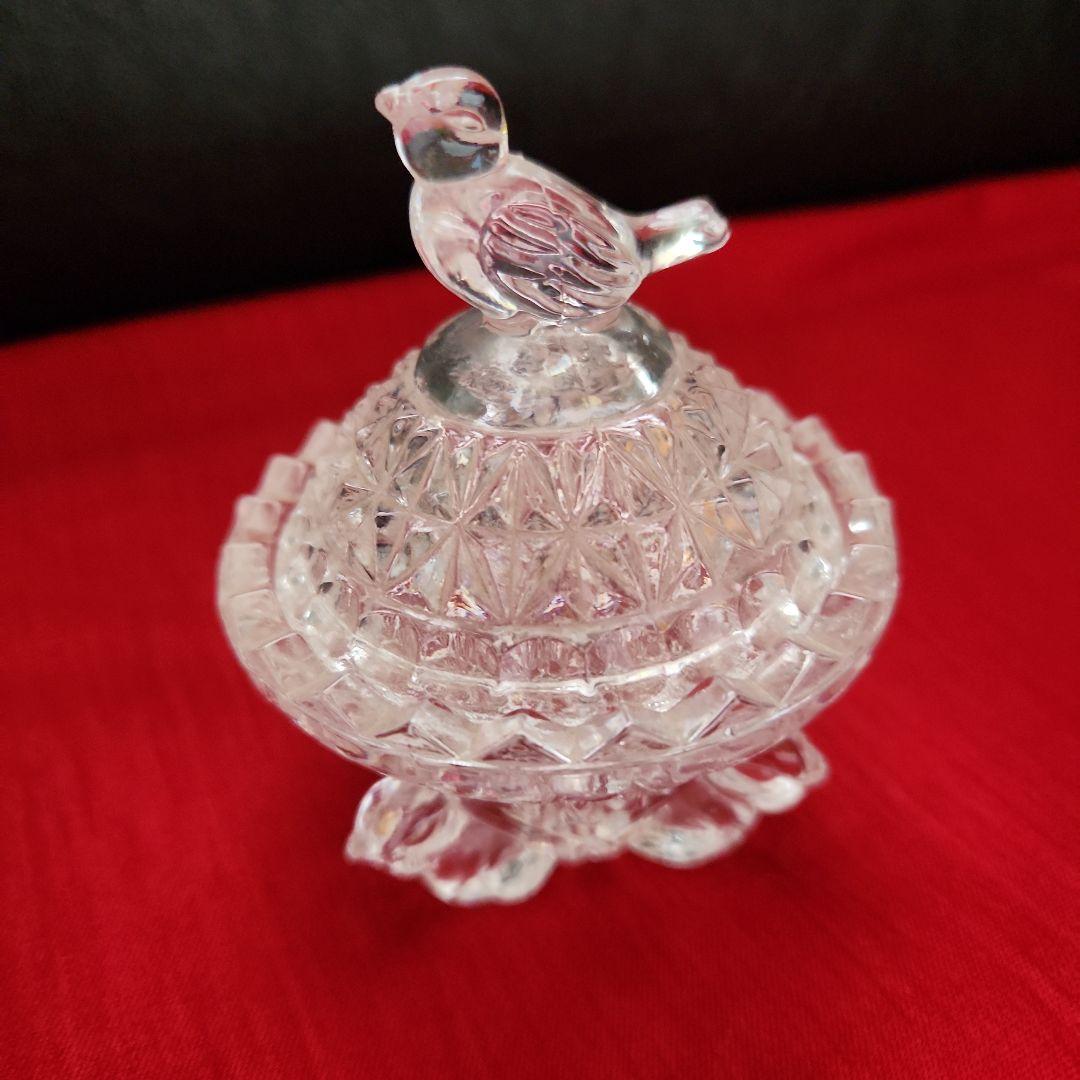 硝子小物入れ「鳥」