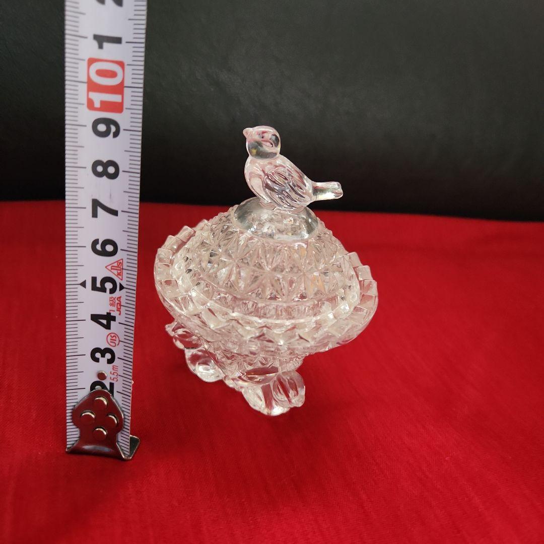 硝子小物入れ「鳥」