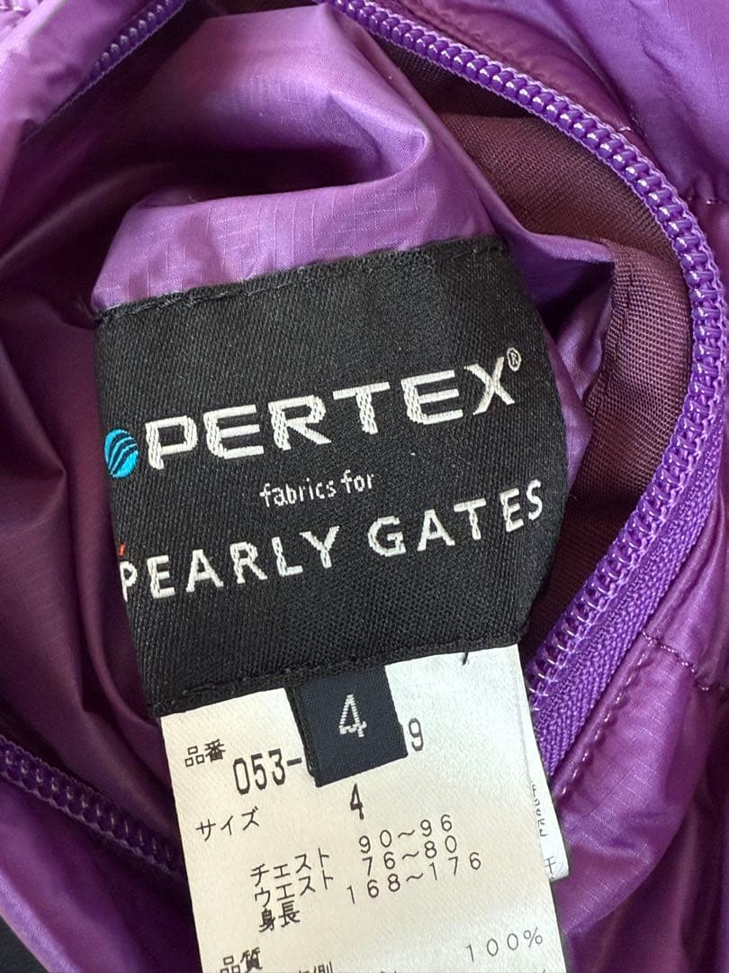 PEARLY GATES 2WAY リバーシブル ジャケット 黒、紫　ベスト
