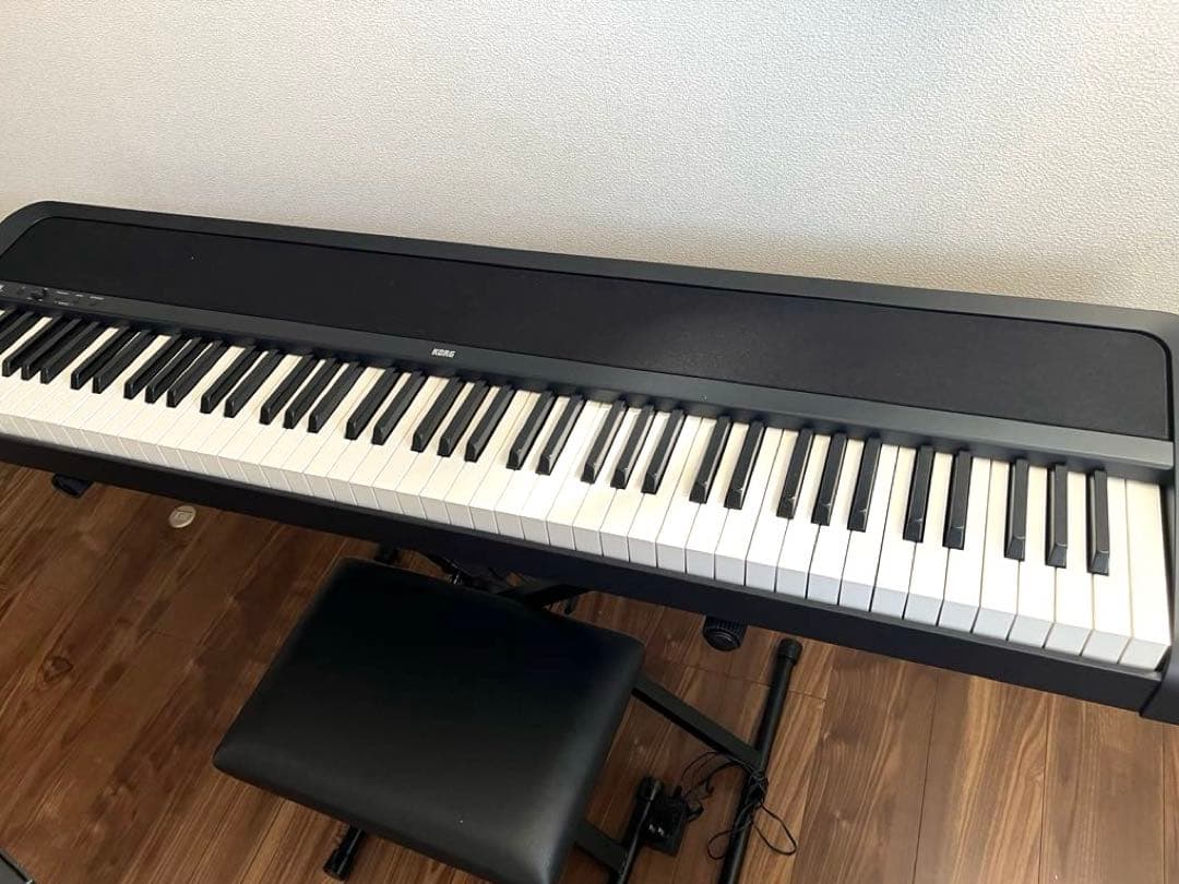 KORG B2N コルグ 電子ピアノ X型スタンド 椅子 ヘッドホン付