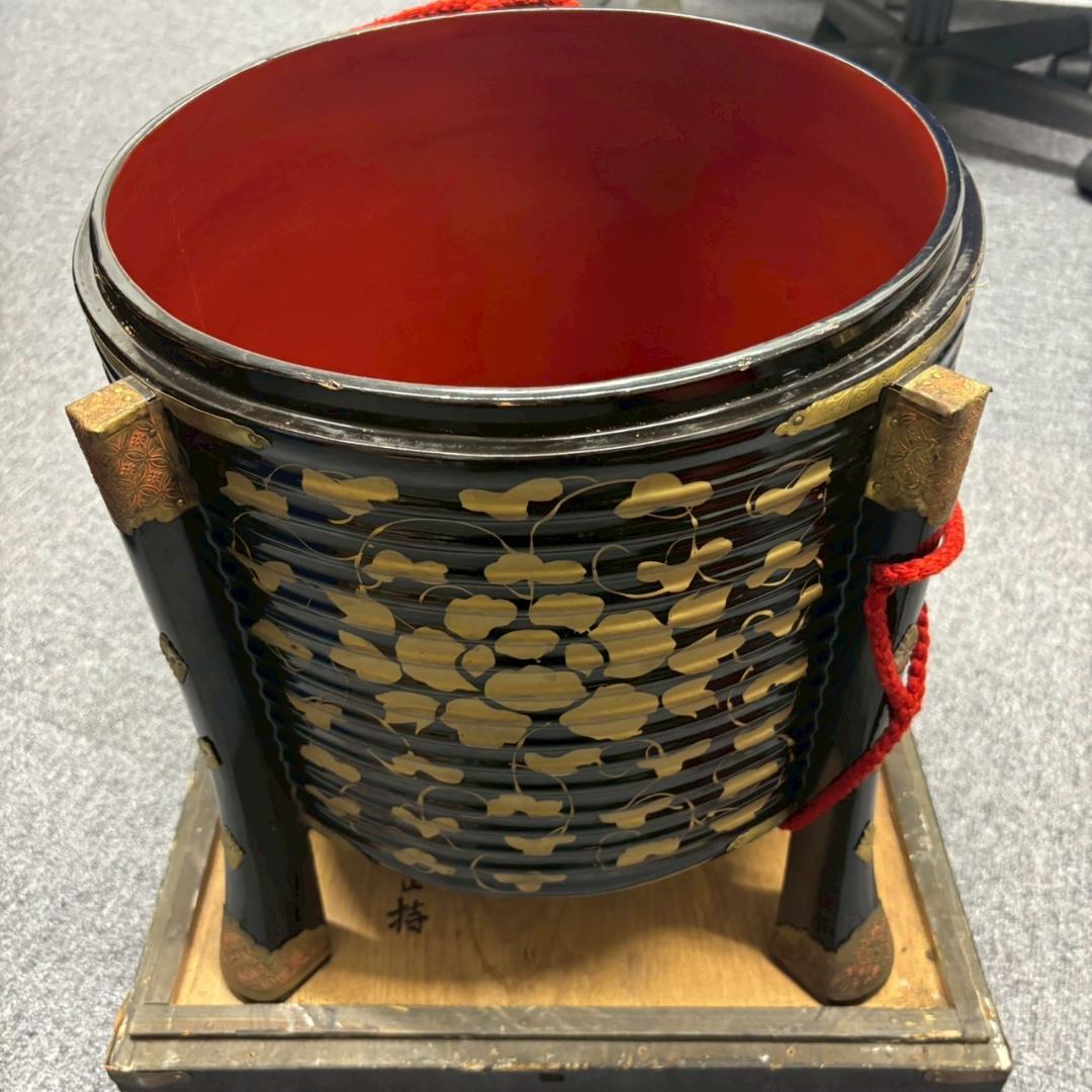 時代 行器 ほかい 漆塗 金蒔絵 日本美術 アンティーク 古道具 工芸品 ①