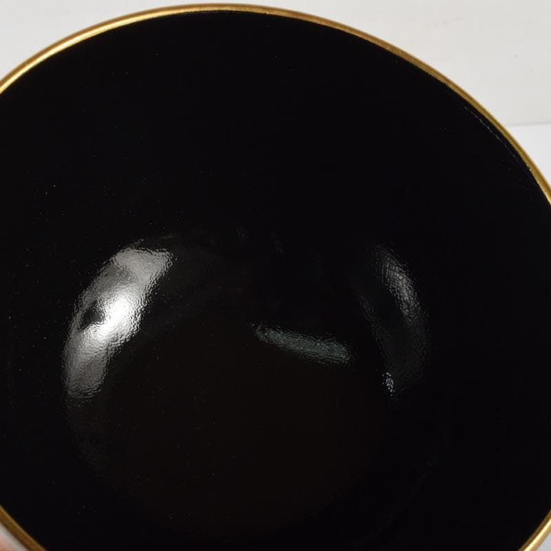 空色　茶道具　京焼橋本紫雲作　色絵金彩　鳥文　茶碗　共布共箱　C　7426