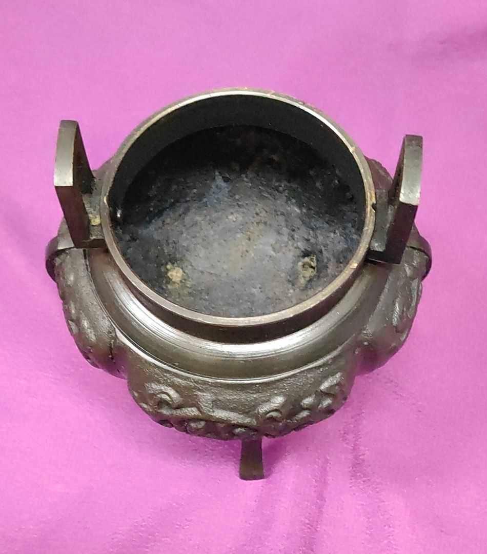 ☆香炉　瑞峰作　青銅製　高岡銅器　木箱入り