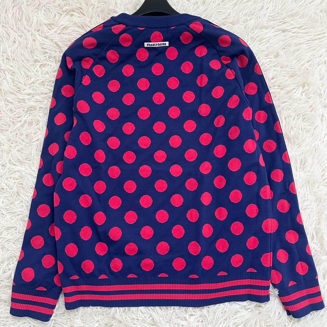 【2点セット】パーリーゲイツ ニット スカート セットアップ ドット柄 S~M