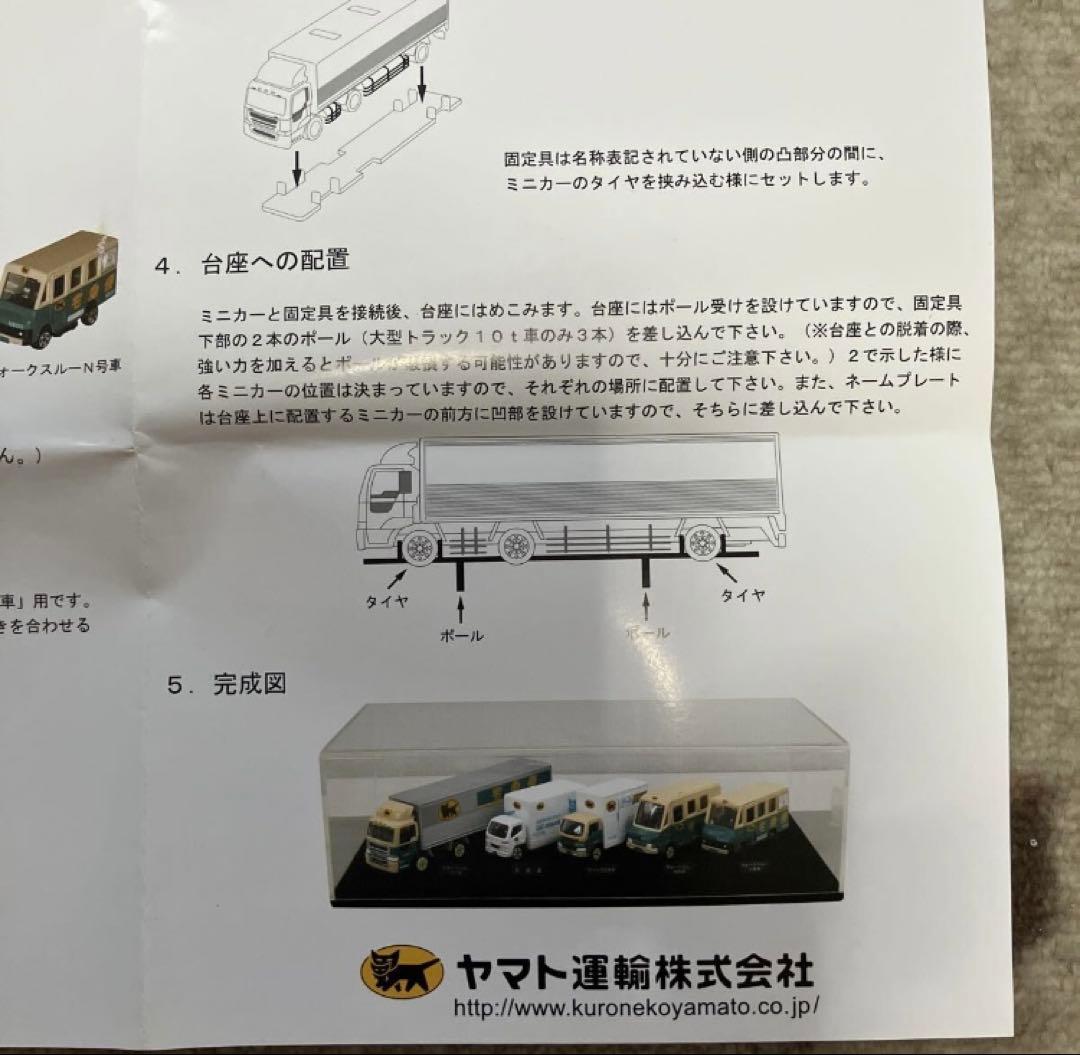 【非売品】 ヤマト運輸 オリジナルミニカーセット　ディスプレイケース付き