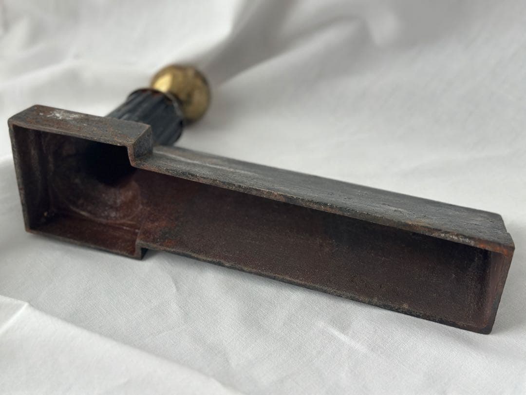 フランス アンティーク アンディロン ドアストッパー 暖炉 薪置きantique