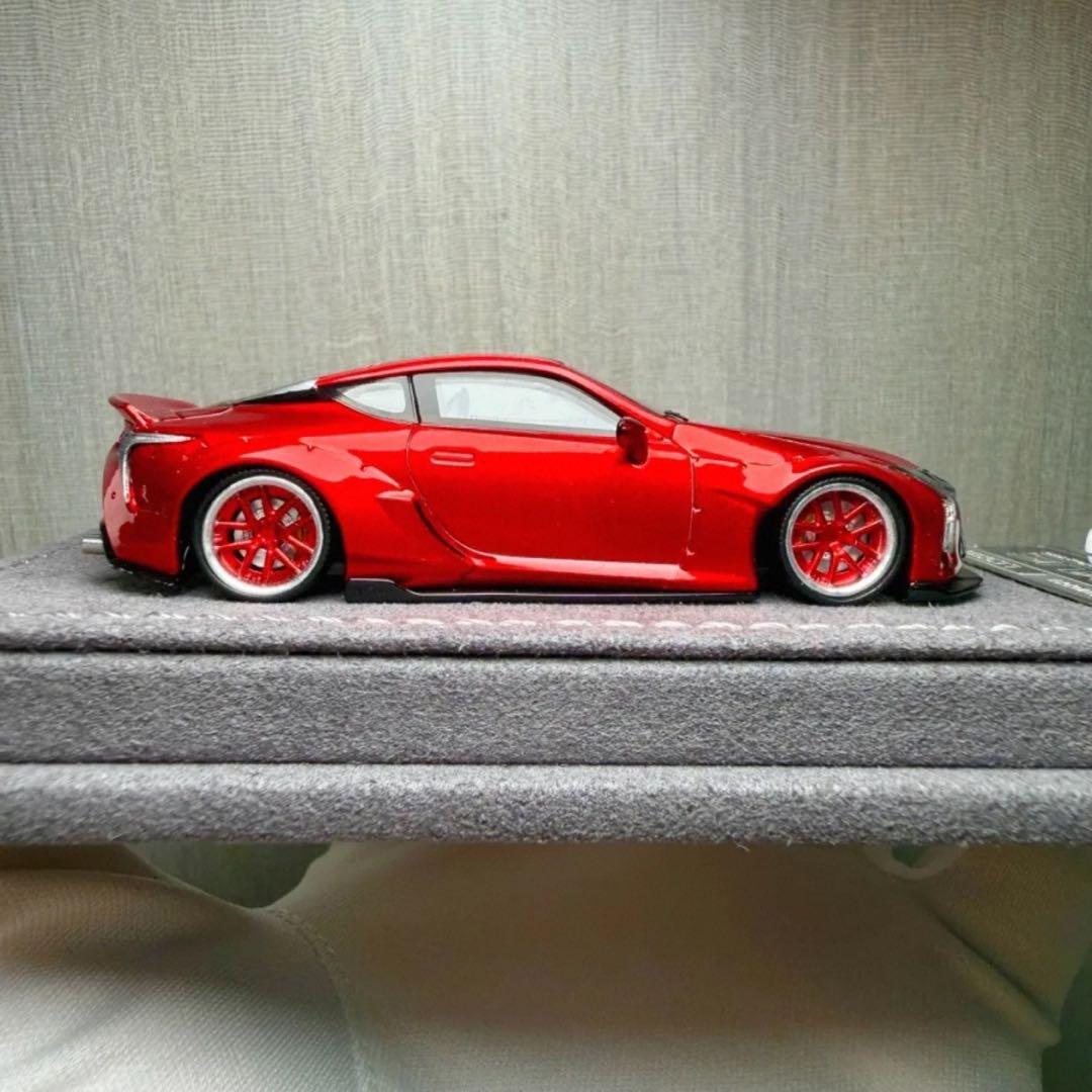 【限定299】Mortal 1/64 レクサス LC500（レッド）