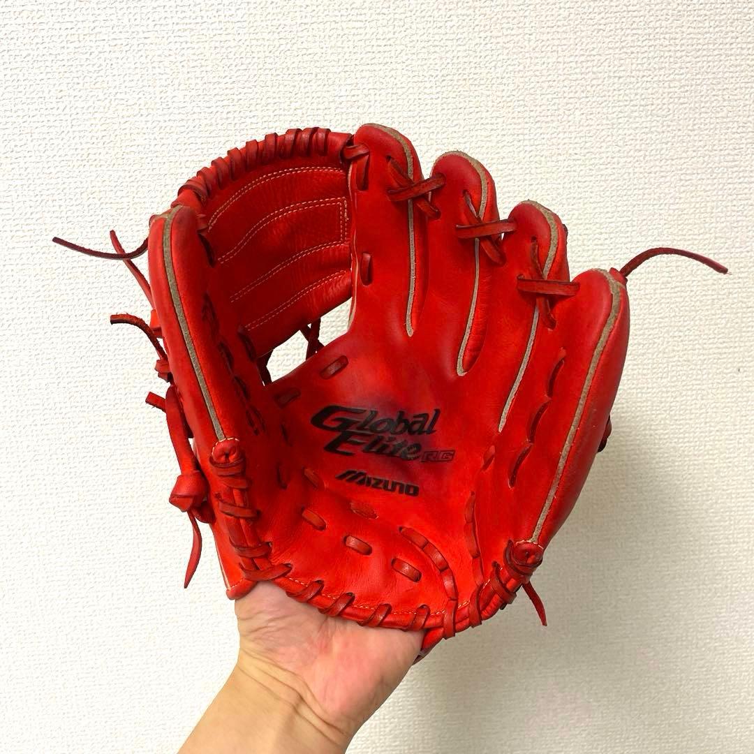 118 ミズノ グローバルエリート 極美品 即戦力 軟式少年 内野手用グローブ