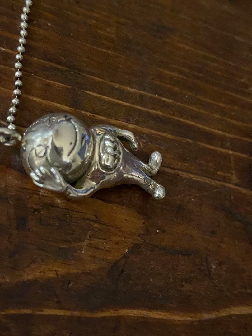 ヴィンテージ Esso マスコット ネックレス Silver 925チェーン