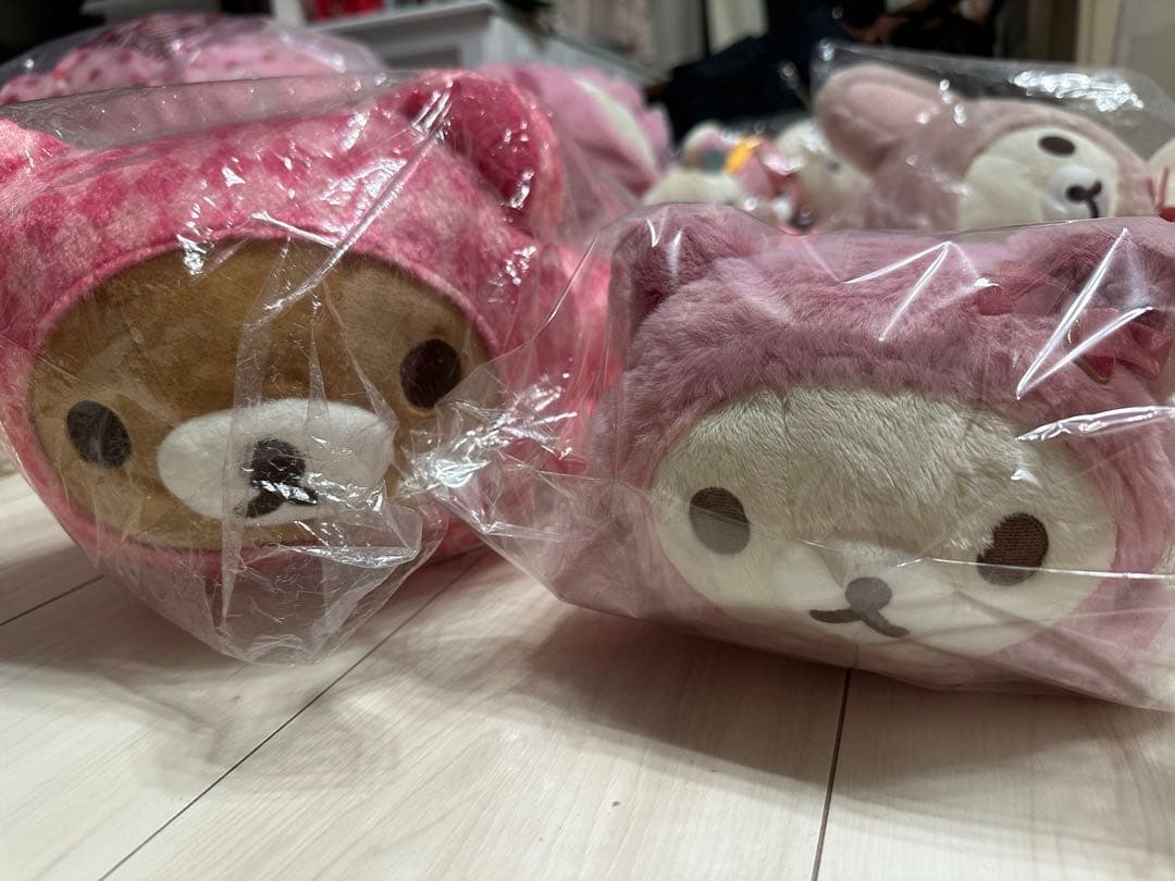 コリラックマ　ストロベリーキャット　リラックマ　チシャ猫　ぬいぐるみ