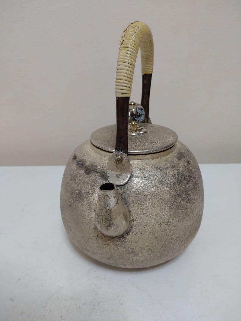 平安銅政 湯沸 共箱 茶道具 煎茶道具 急須 茶注 薬缶