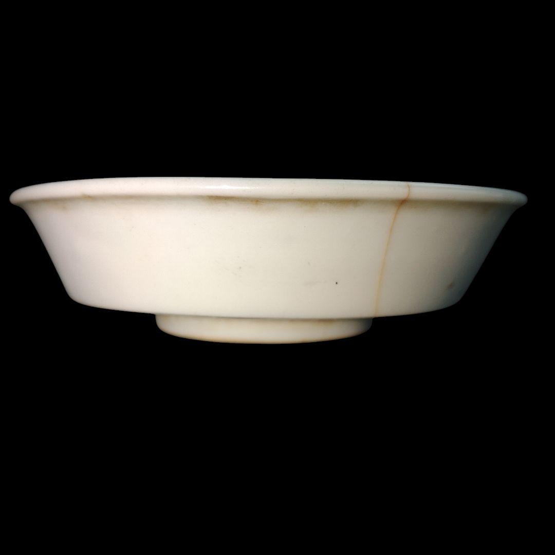 15世紀　李朝腰折皿　白磁小皿　中国美術