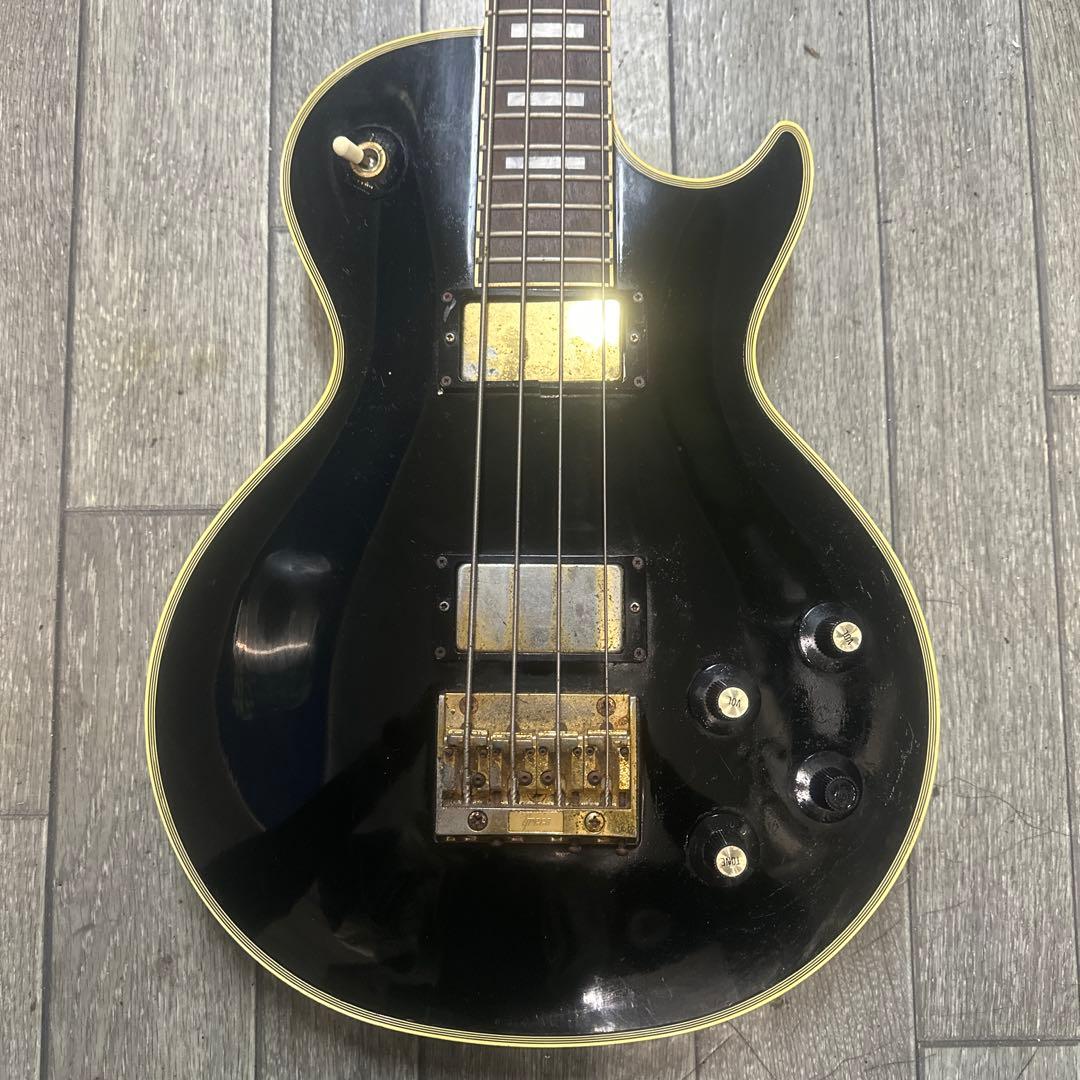 GrecoレスポールベースLPB 1980年代 日本製ビンテージ エレキベース黒