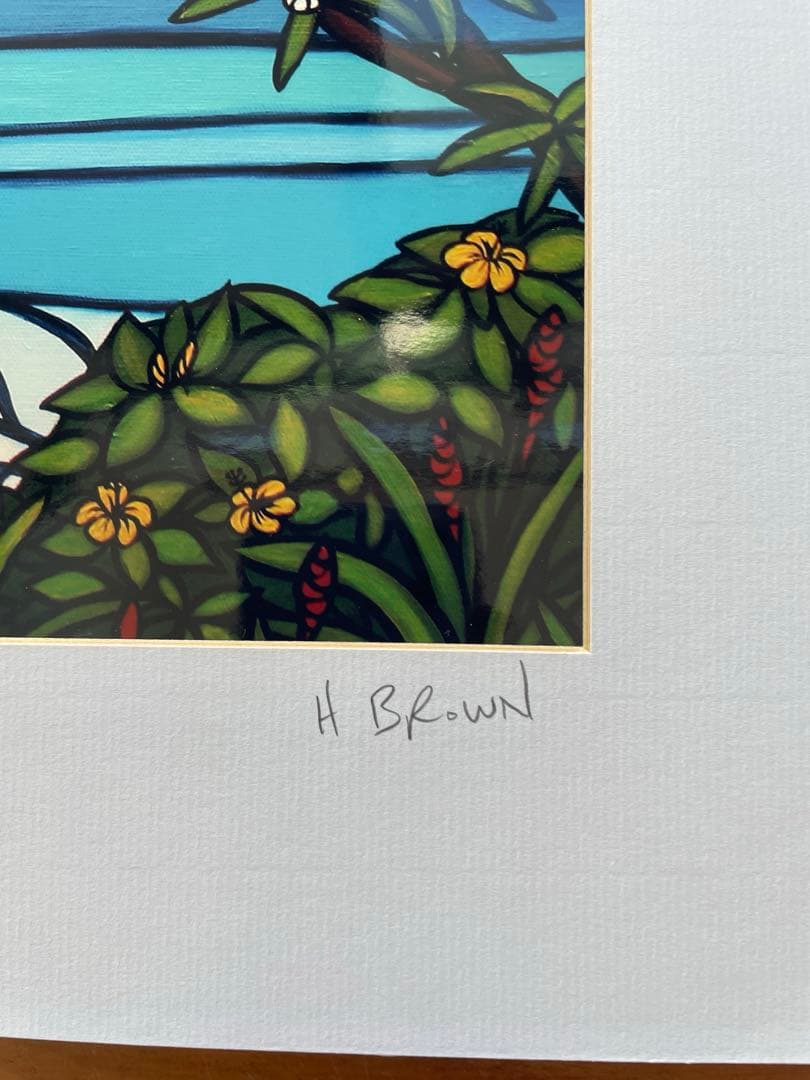 お盆期間特別値下げ　　ヘザーブラウン Heather Brown 額付き