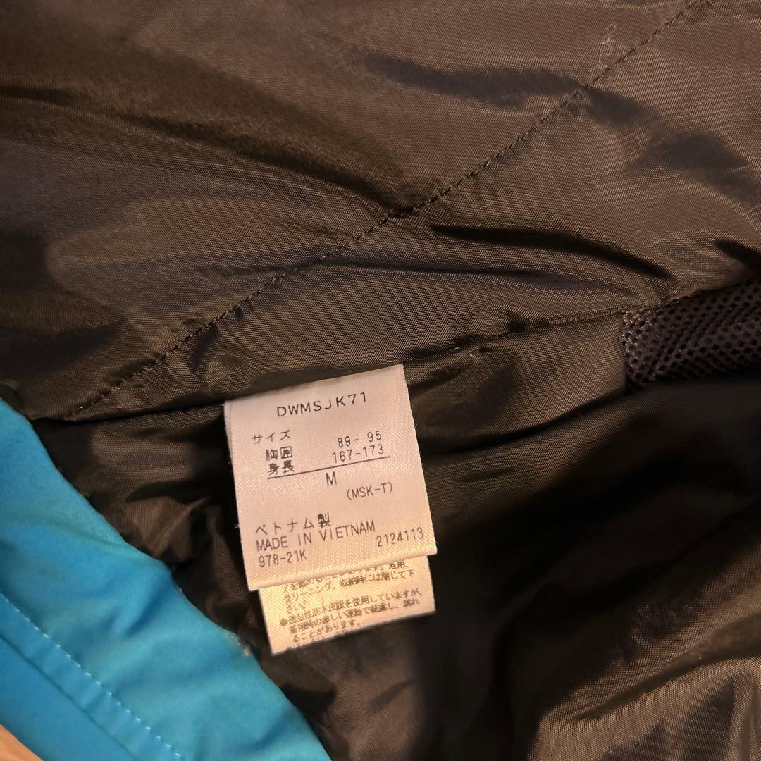 DESCENTE スキーウェア 青/黒 フード付き Mサイズ