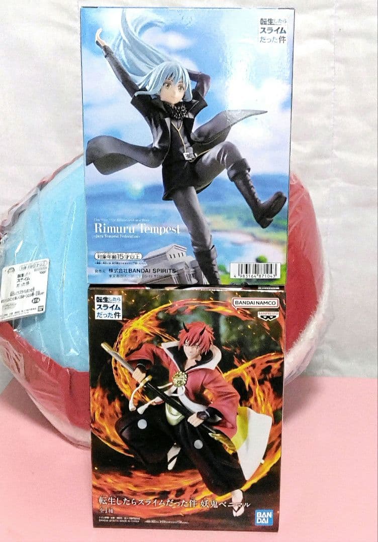 転スラグッズ4点、ぬいぐるみ、フィギュア他＋おまけ2点付き　新品未開封まとめ売り