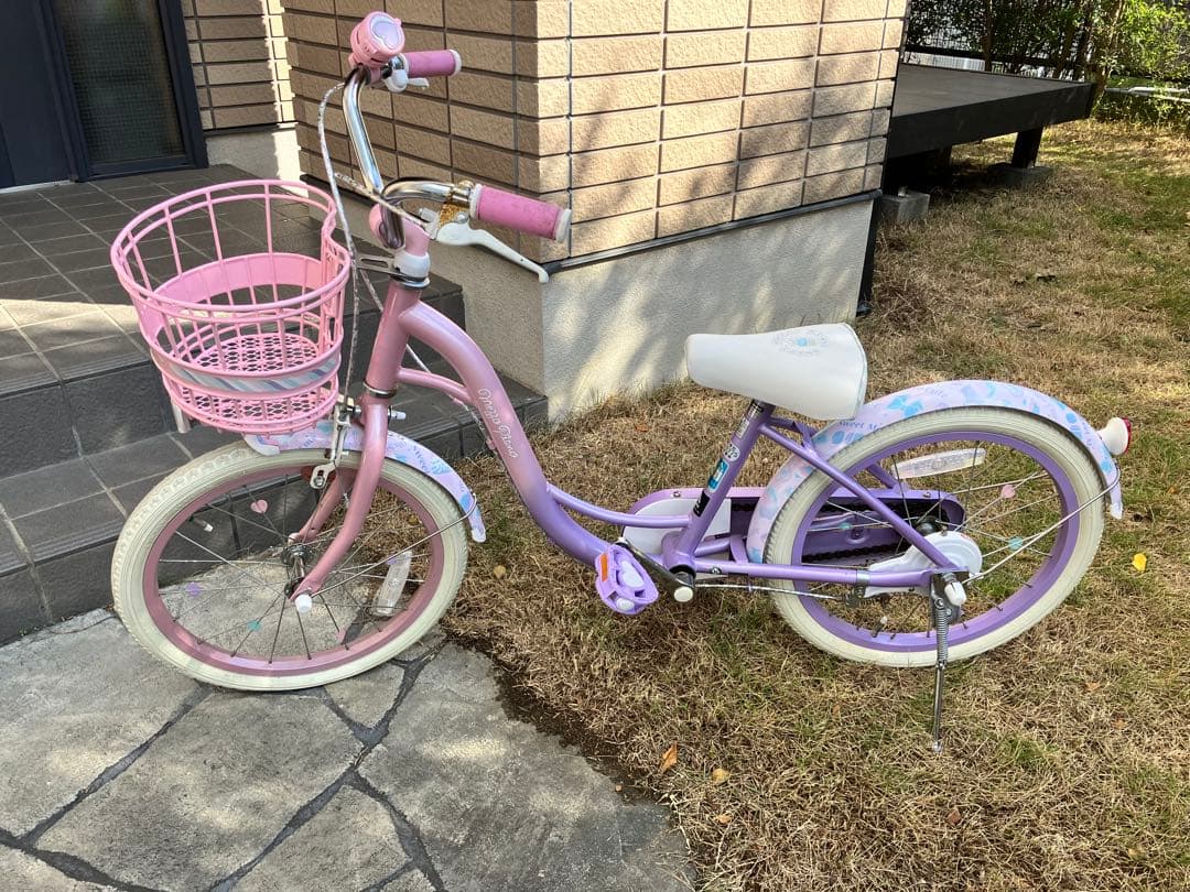 定価3万以上★2023年メゾピアノ 18インチ 子供用 自転車ピンク紫