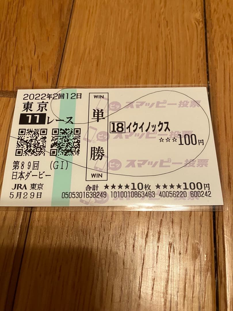 イクイノックス　鬣　たてがみ　2022 日本ダービー　C・ルメール騎手直筆サイン
