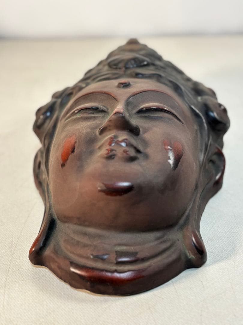壁画菩薩　お面　壁掛