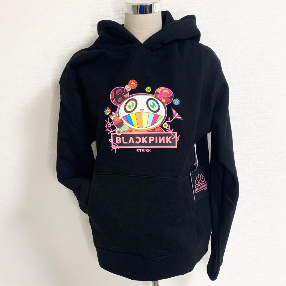 【限定】 BLACKPINK × カイカイキキ コラボ パーカー M 村上隆 黒