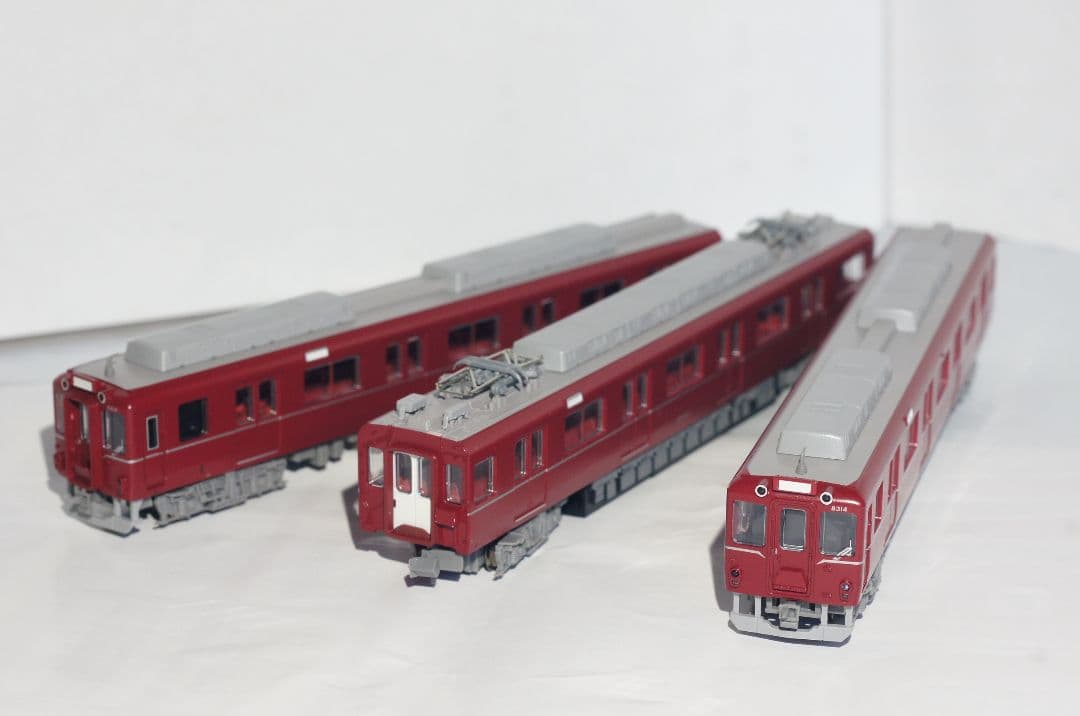 A-3469 近鉄8400系 田原本線 復活塗装マルーン 3両セット　車両のみ