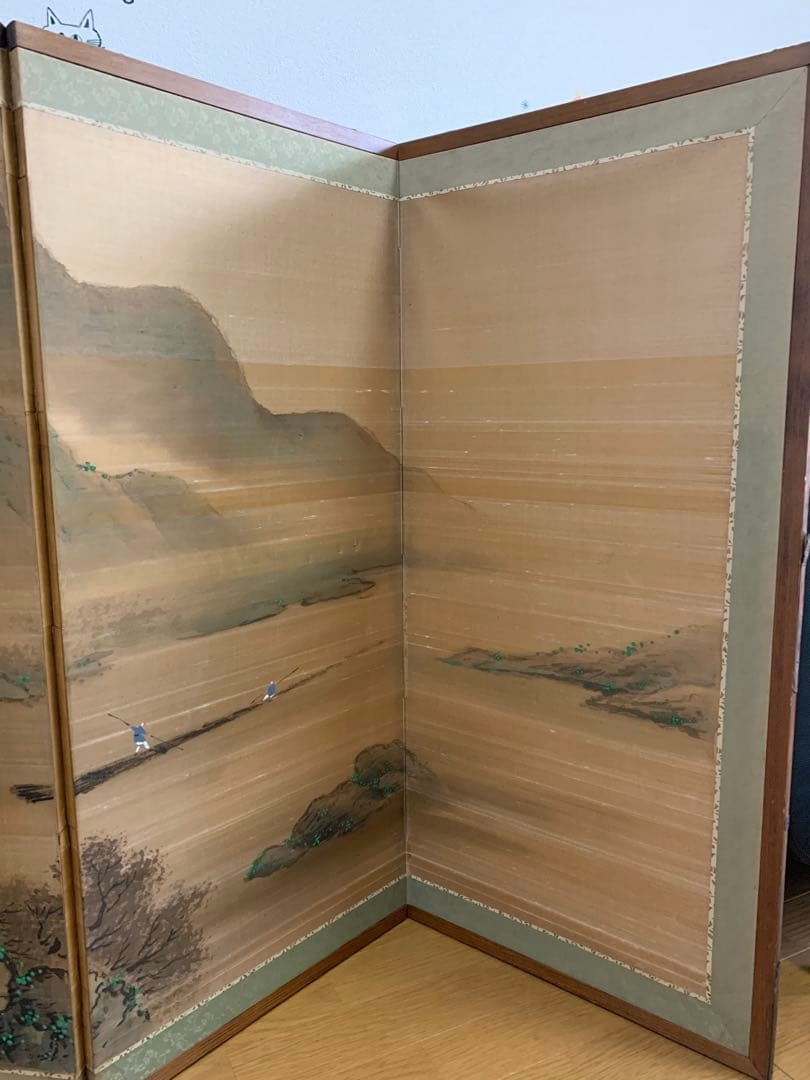 屏風　枕屏風　和室　山水絵