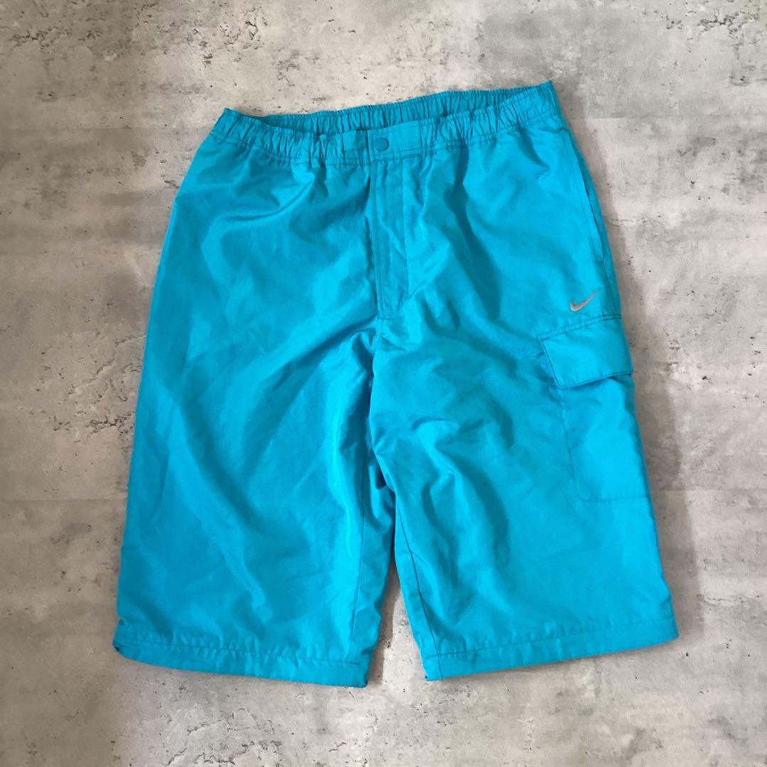 NIKE ナイキ　2way ジャージパンツ ハーフパンツ　ブルー　青