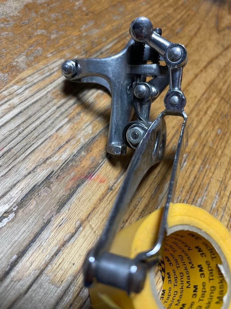 Campagnolo レコードフロントディレイラー60年代　鉄アームアウター受け