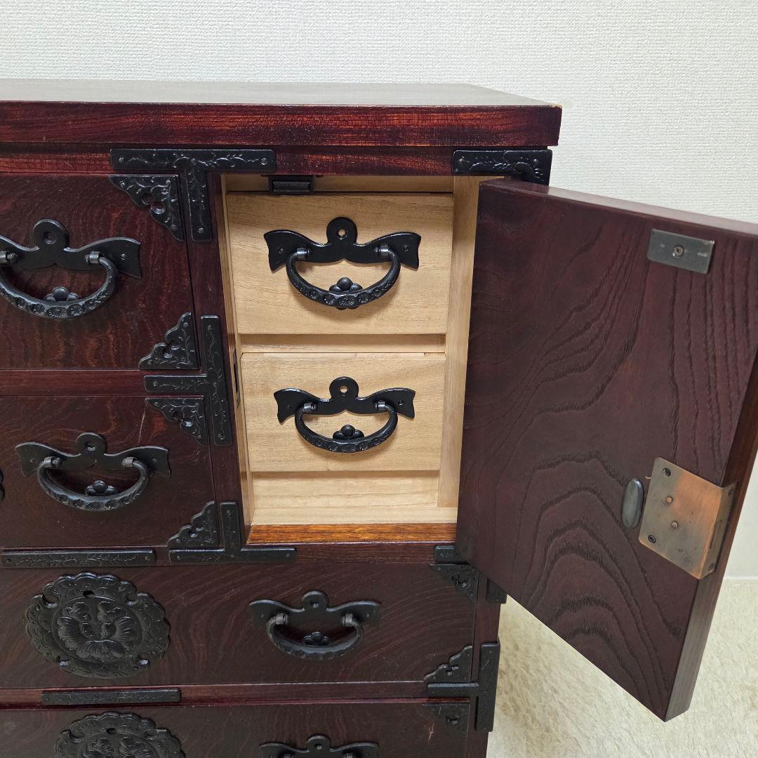 美品✨岩谷堂箪笥 整理箪笥 4段6杯 和箪笥 レトロ チェスト タンス 伝統民芸