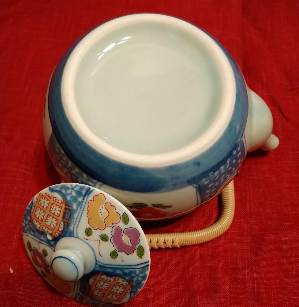 ♣ヴィンテージ品♥【名釜・有田焼・西峰作】♥【高級】金彩・急須蓋付煎茶器 ５客