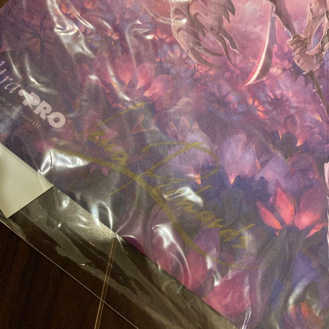 mtg 苦花 プレイマット Lena Richards サイン入り