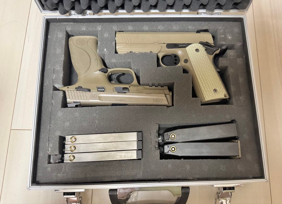 東京マルイM&P 9 V CUSTOM デザートウォーリア 4.3 ガンケース付