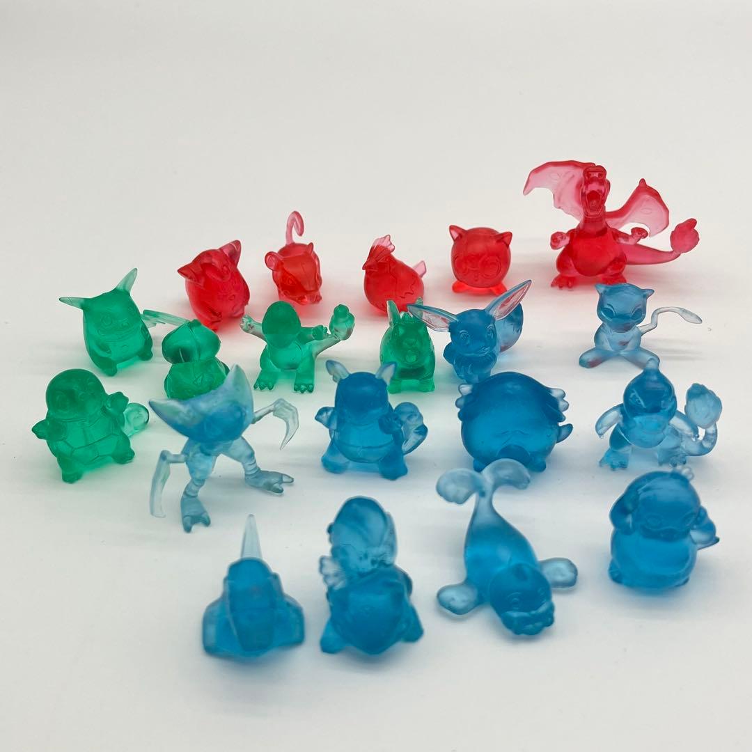 当時物・レア ポケモン図鑑 クリアフィギュアセット バンダイ 初期 鉛筆キャップ
