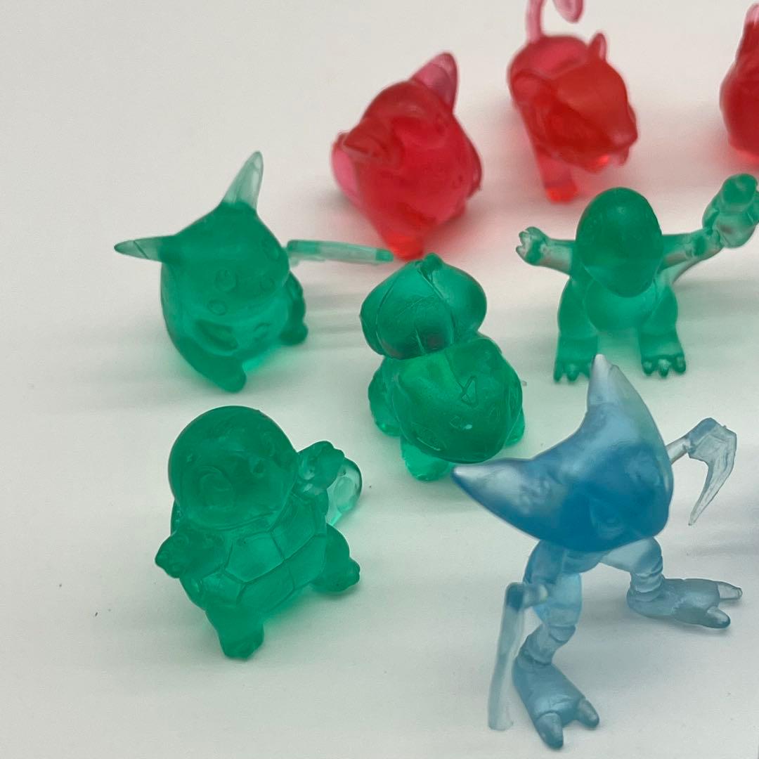 当時物・レア ポケモン図鑑 クリアフィギュアセット バンダイ 初期 鉛筆キャップ