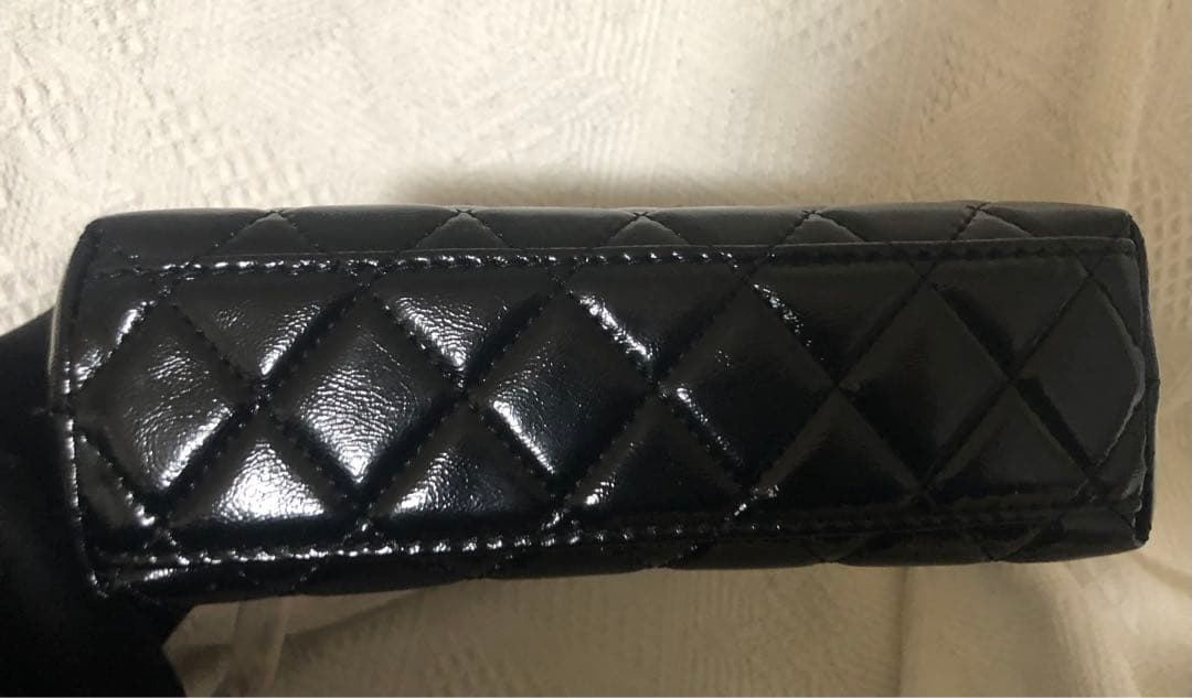 CHANEL ノベルティ キャビアスキン ショルダーバッグ ミニハンドバッグ 黒