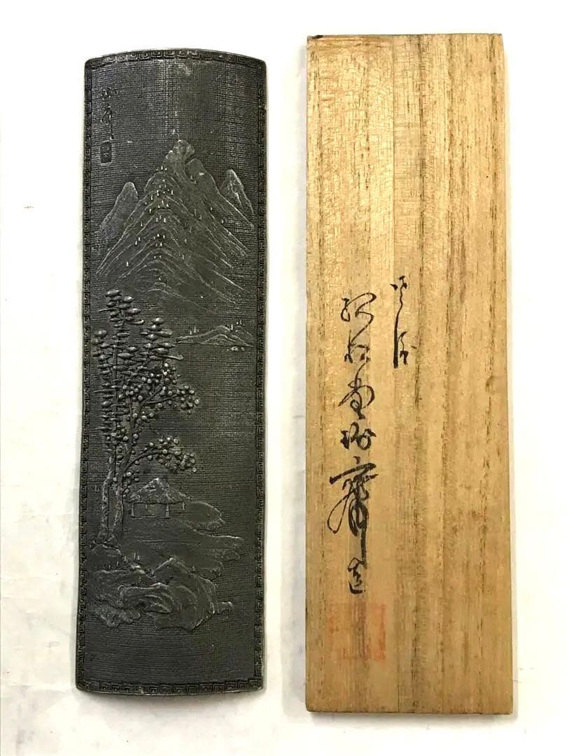 [本間琢斎作]錫製:茶合
