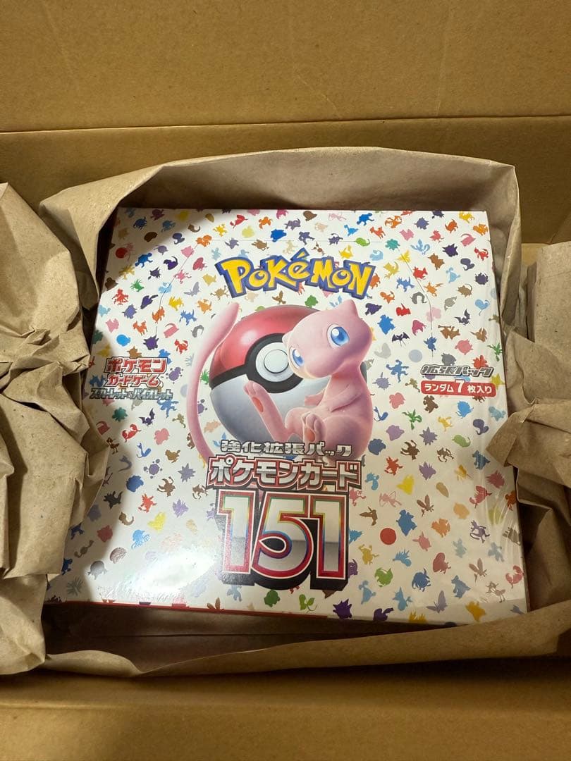 ポケモンカード 151 BOX シュリンク付き ダンボール未開封　ポケセン産