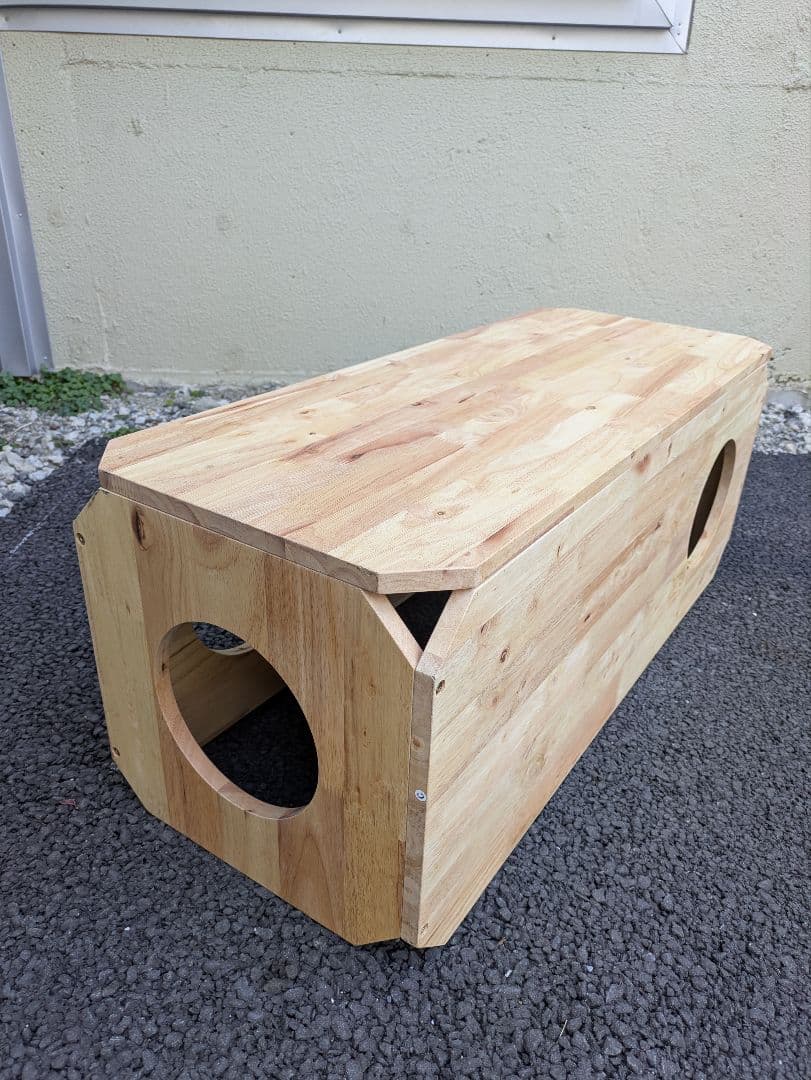 ペット ベンチ 無垢材 ナチュラルシグネチャー 猫 トンネル