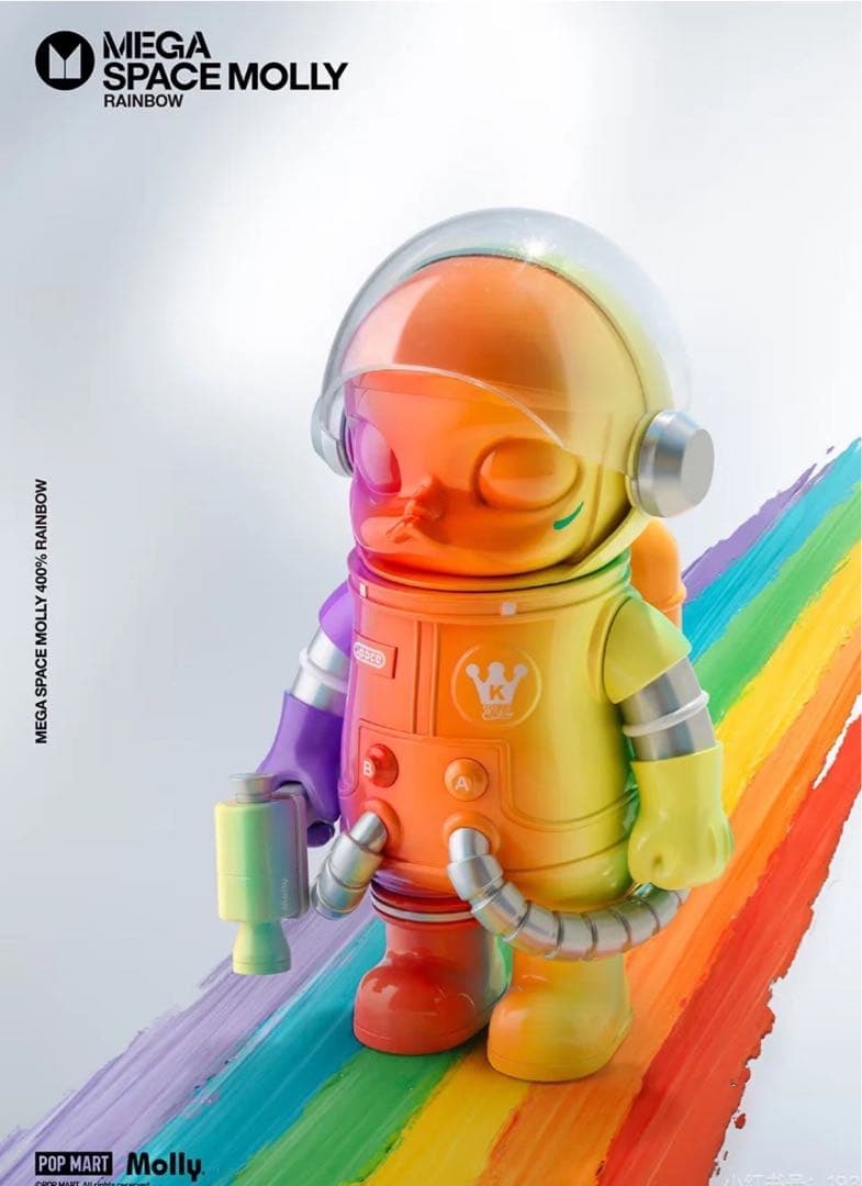 POPMART MEGA SPACE MOLLY 400% Rainbow レア
