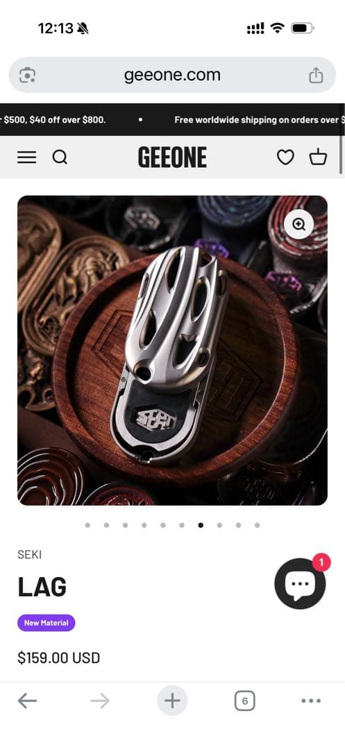「正規品」SEKI LAG EDC フィジェットトイ　音叉感　SS製