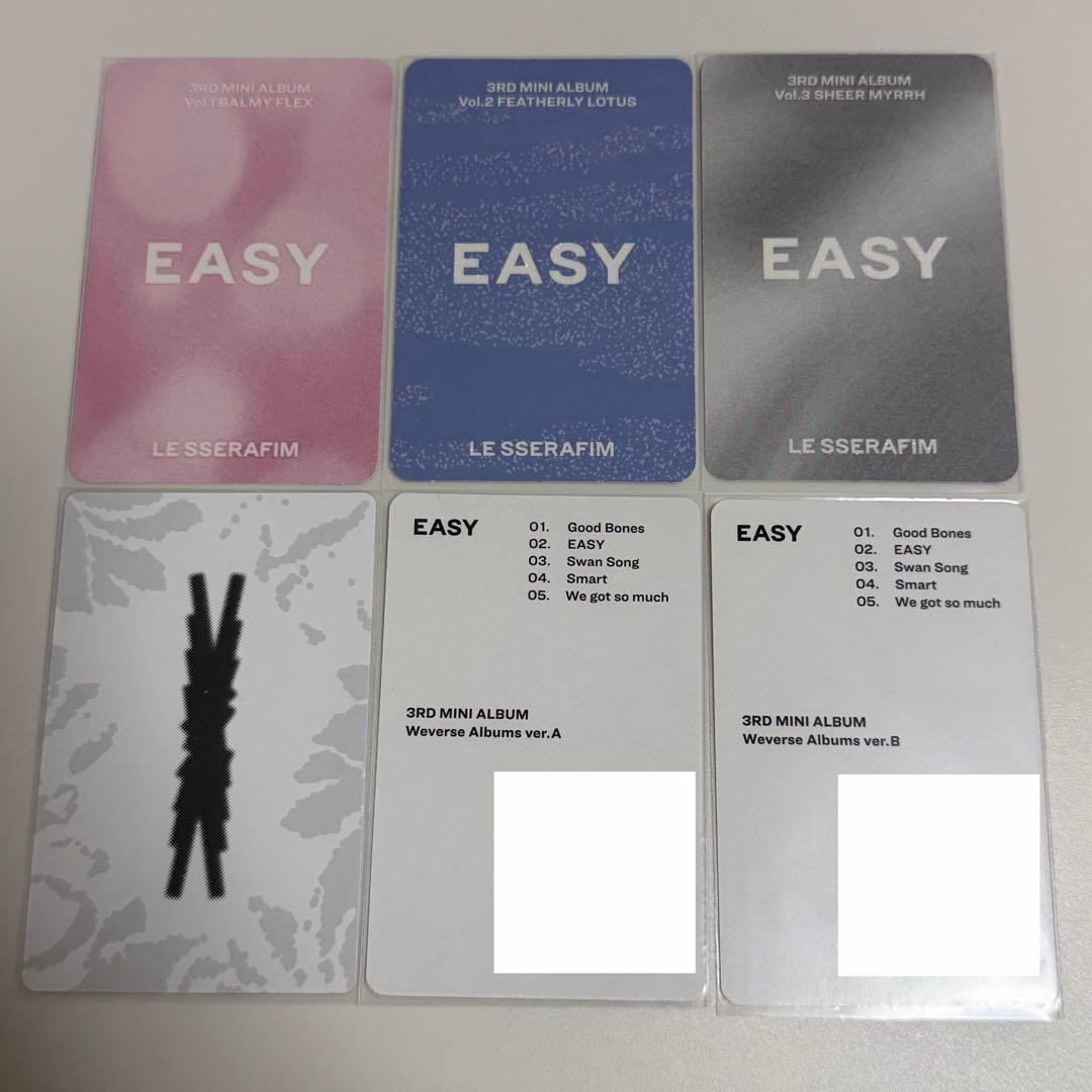 LE SSERAFIM ルセラ EASY 封入 トレカ ウンチェ