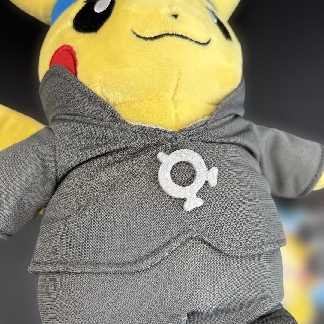 ポケモン　ぬいぐるみ　ボスごっこピカチュウ　アクア団　アオギリ