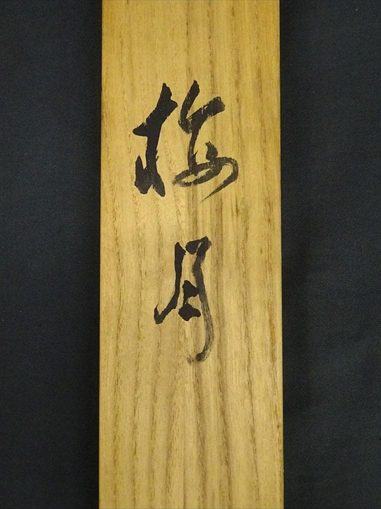 【真作】掛軸 大平華泉『梅月』日本画 紙本 肉筆 共箱付 掛け軸 p02073