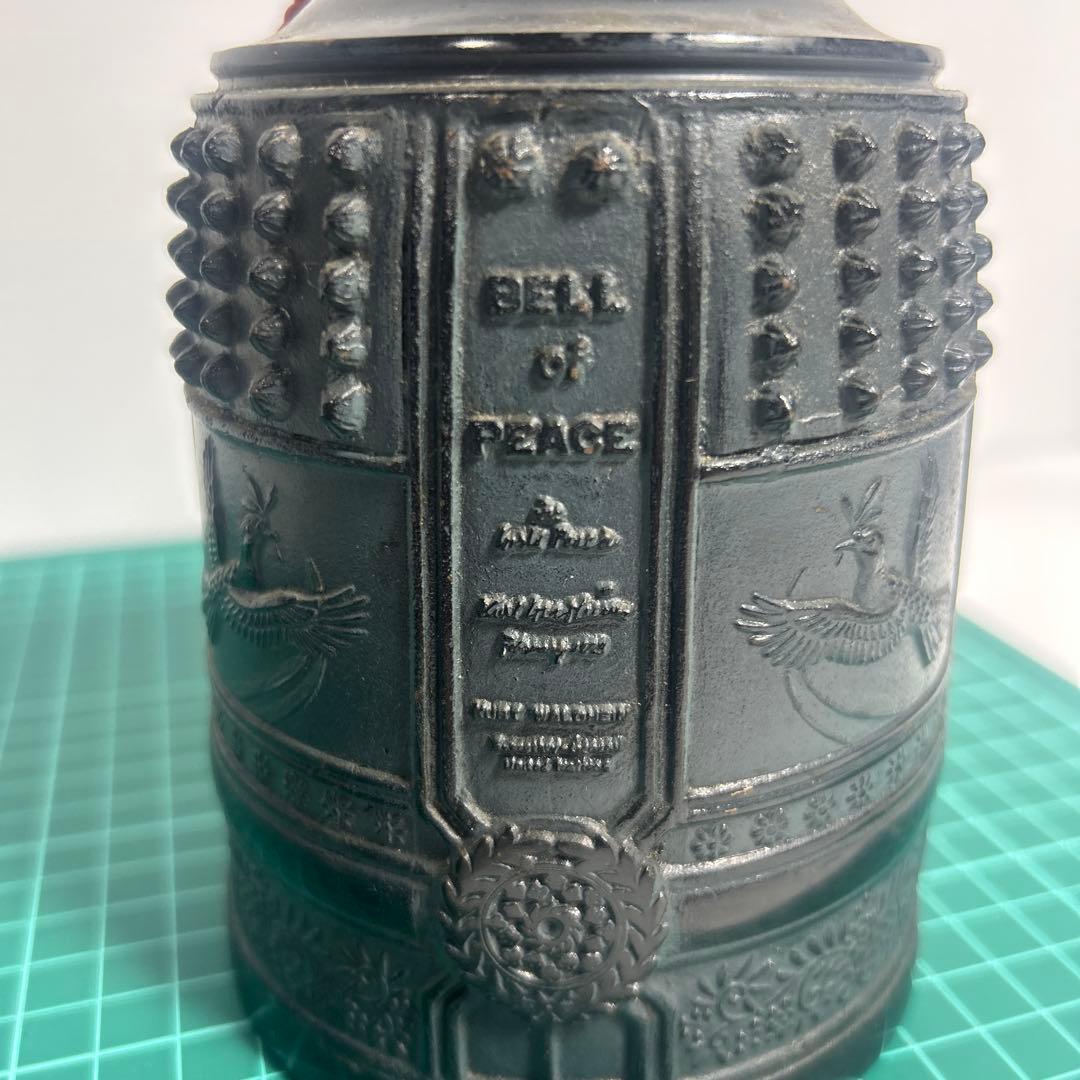 銅製 平和の鐘 置物 仏教美術 古美術 骨董 仏具 BELL OF PEACE