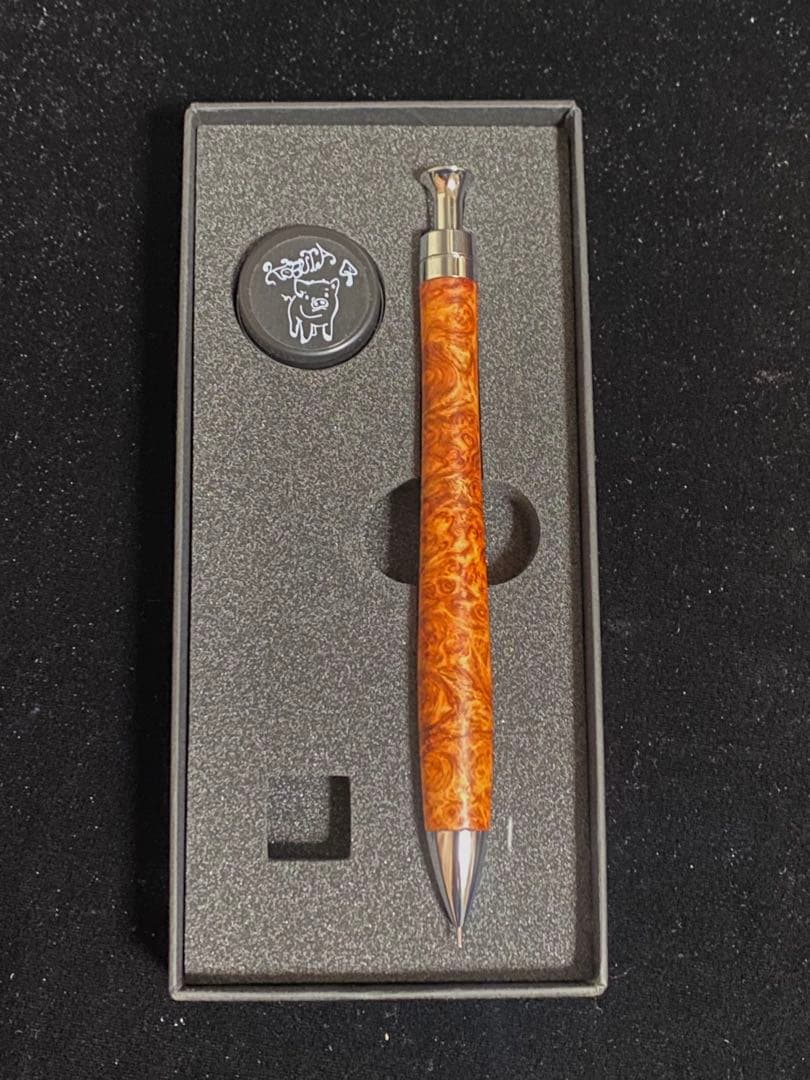 ⑤こぶた工房 シャープペンシル 極上花梨瘤0.5mm