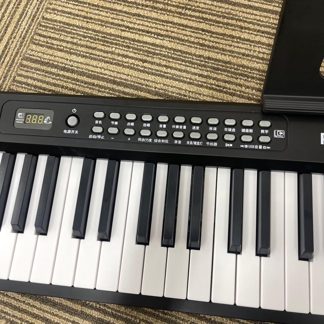 新品◆折りたたみ 電子ピアノ 88鍵盤 光る鍵盤 ブラック