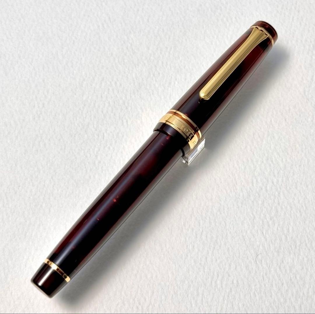 美品 未使用 sailor penセーラー万年筆 プロギア モカブラウン MF