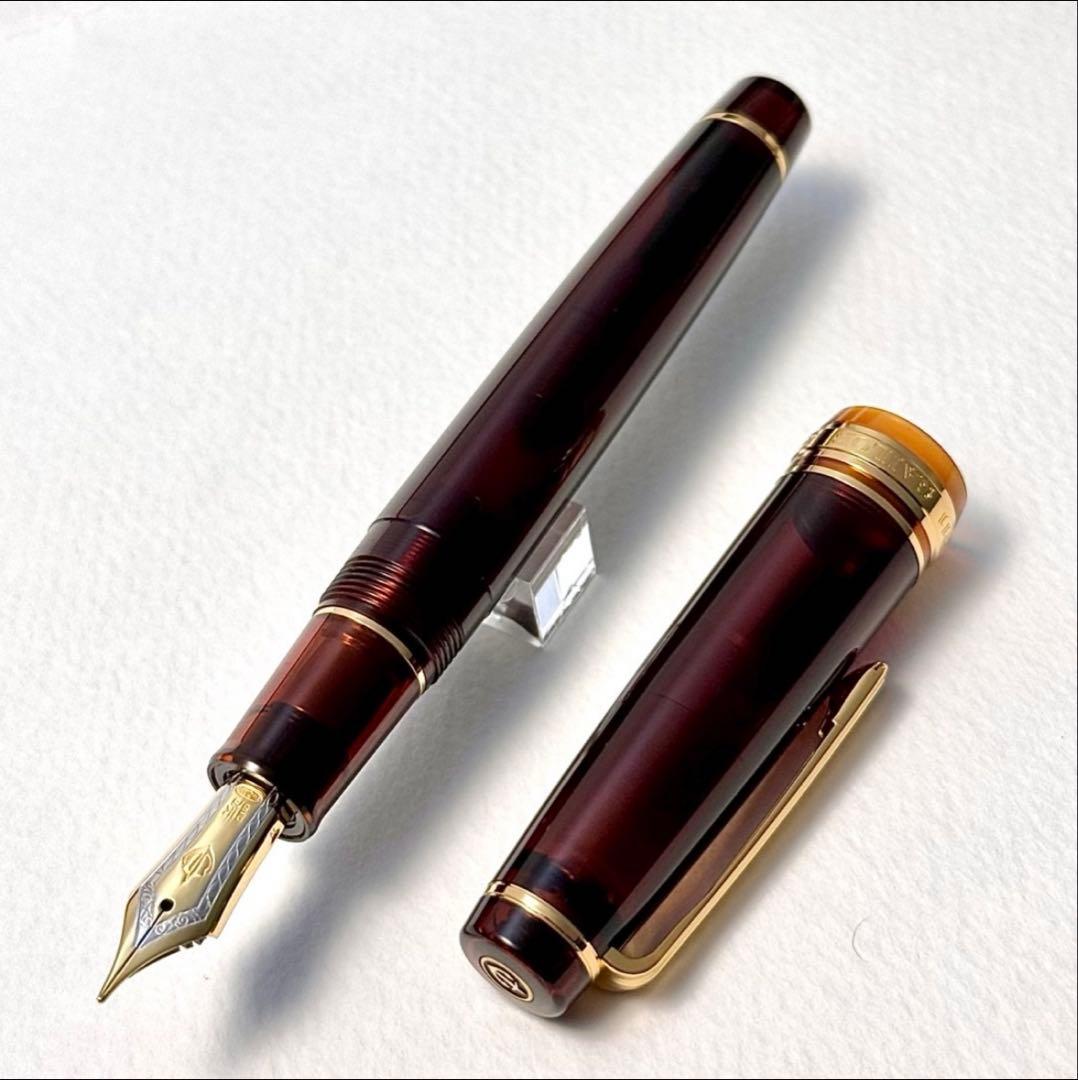 美品 未使用 sailor penセーラー万年筆 プロギア モカブラウン MF