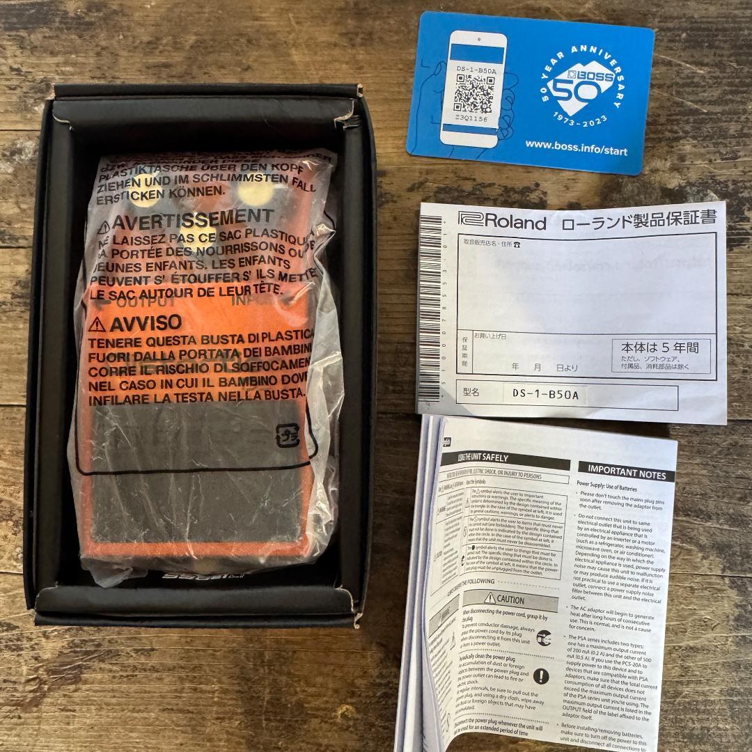【極美品】BOSS DS-1 50周年記念モデル 限定オレンジ 付属品完備